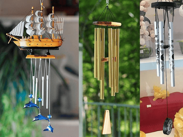 Treo chuông gió ở cửa ra vào hoặc ban công để kích hoạt vận may